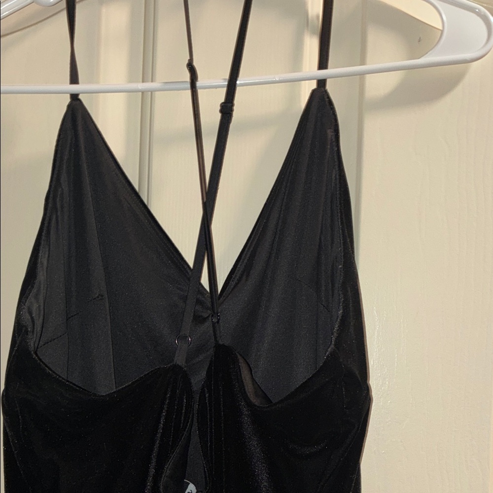 Express Elegant Black Adjustable Strap Dress - image 5